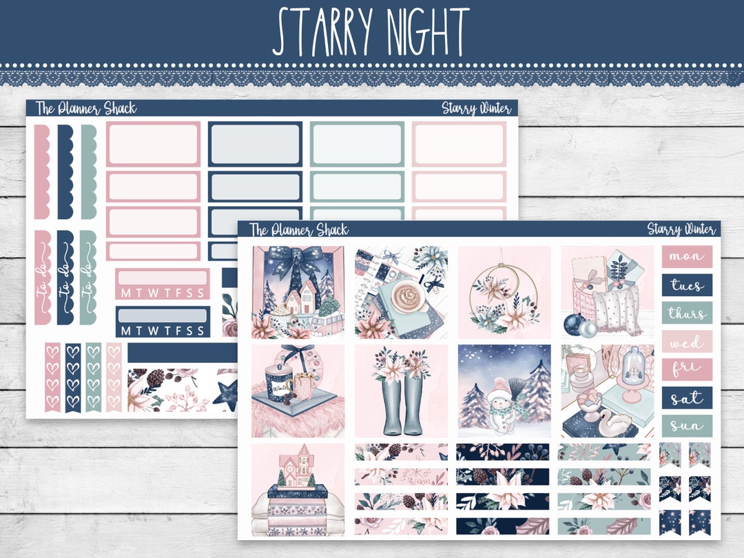 Printable Hobonichi COUSIN Weekly Starry Winter Winter Weekly Printable ...