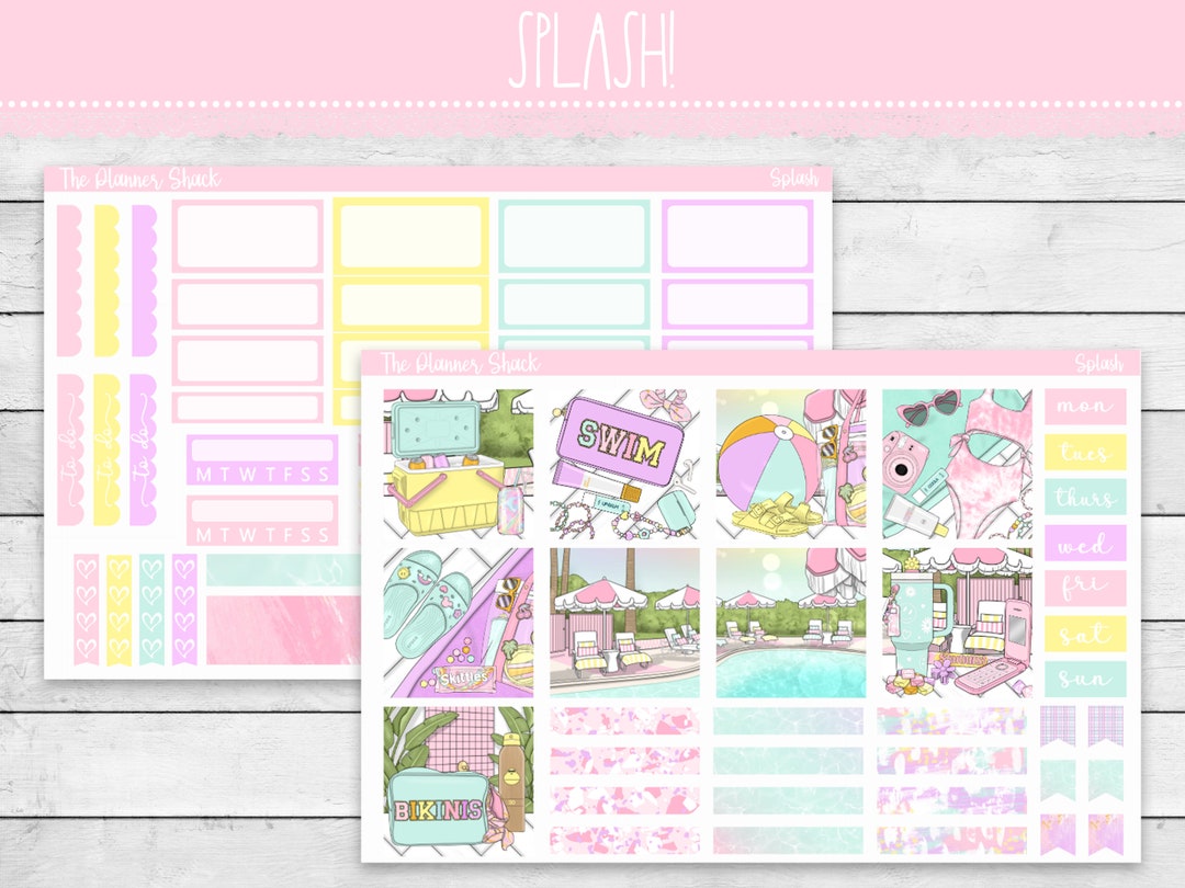 Printable Hobonichi COUSIN Weekly | Splash | Summer Weekly | Printable ...