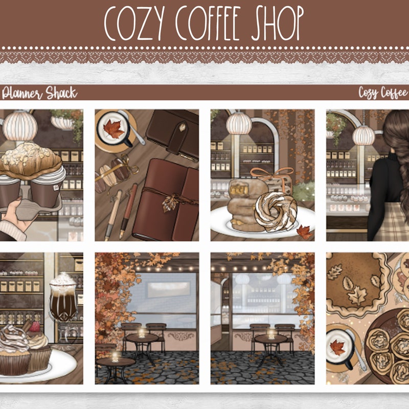 Coffee Scrapbook Layout - Etsy