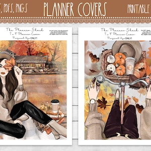 Autumn Lakeside Planner Covers | Erin Condren | Recollections | Planner Covers | Happy Planner | Printable Planner Covers | 7x9 Covers
