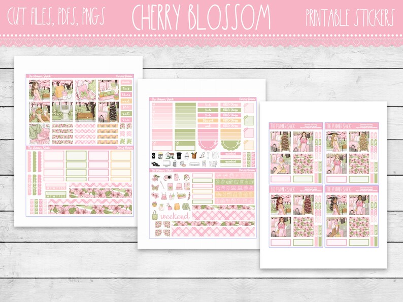 Printable Hobonichi COUSIN Weekly Cherry Blossoms Spring - Etsy