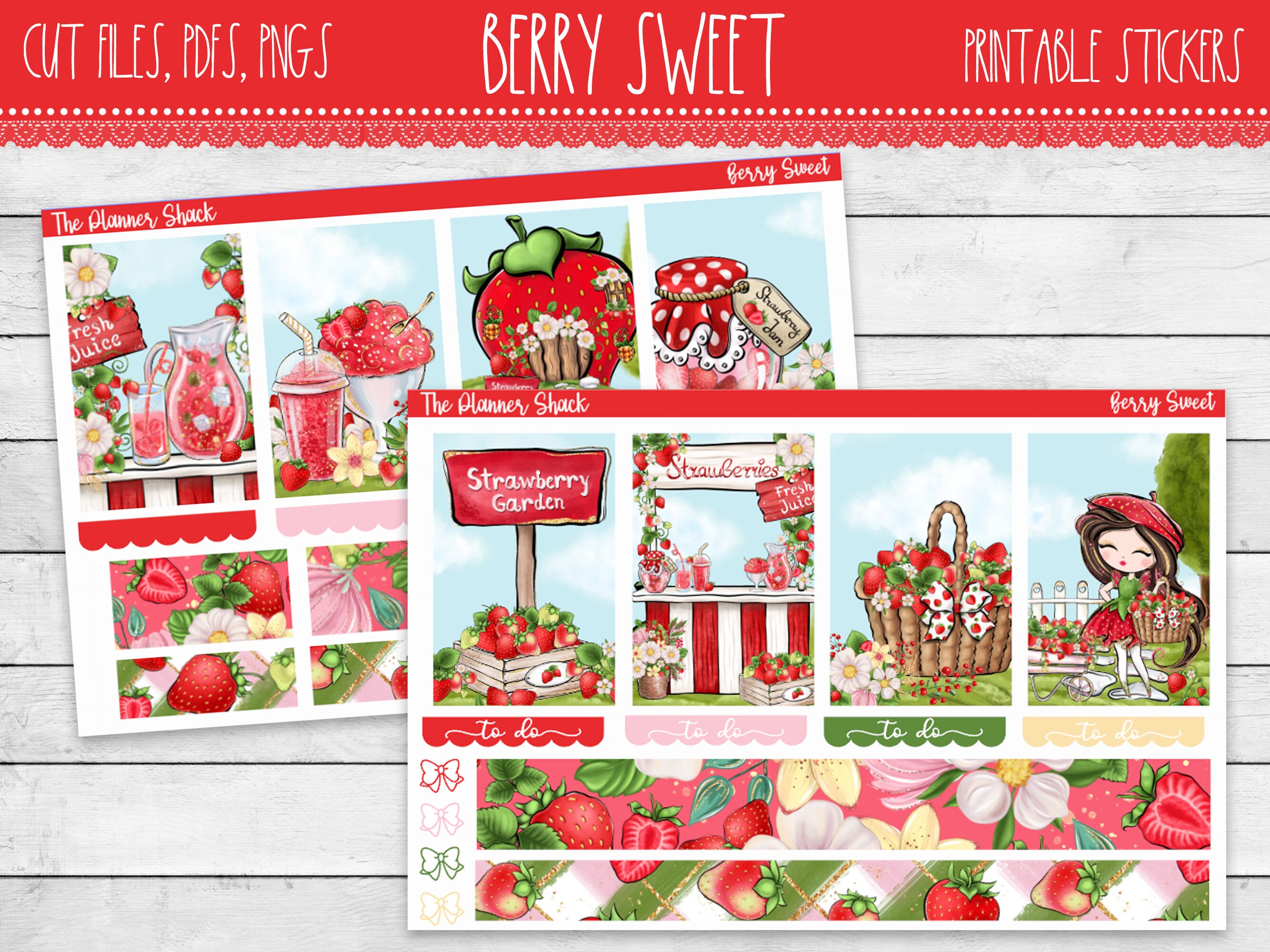 Printable Berry Sweet Weekly Happy Planner Berry Sweet - Etsy
