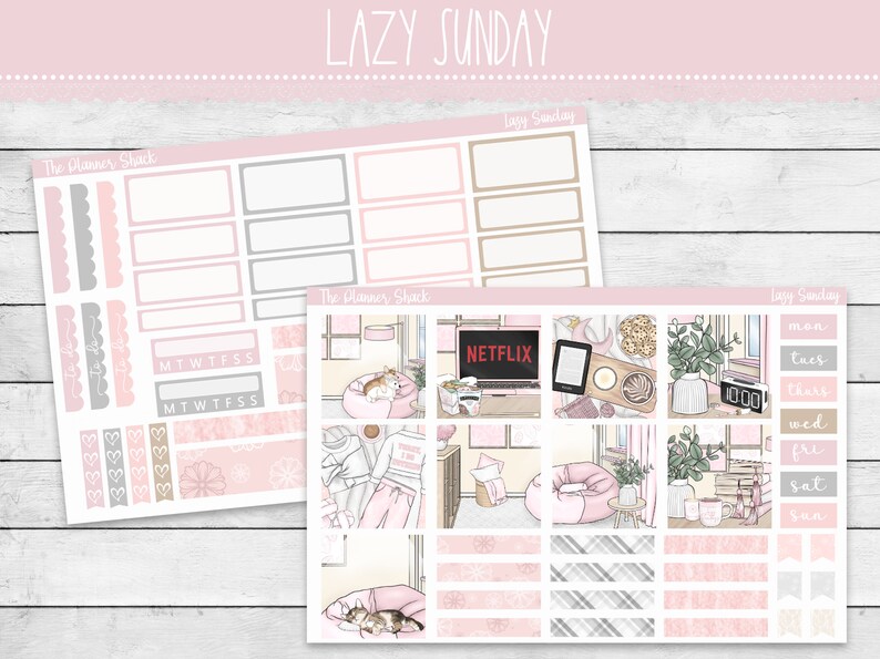 Printable Hobonichi COUSIN Weekly Lazy Sunday at Home - Etsy
