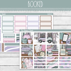Hobonichi Cousin Weekly para impressão | Reservado | Reservado semanalmente | Adesivos para planejador para impressão | Hobonichi Cousin | Book Lover Weekly | Hobonichi