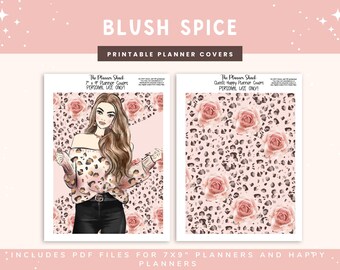 Portadas para agenda Blush Spice / Erin Condren / Agendas 7x9 / Portadas para agendas / Happy Planner / Portadas para agendas imprimibles / Portadas 7x9 / Otoño