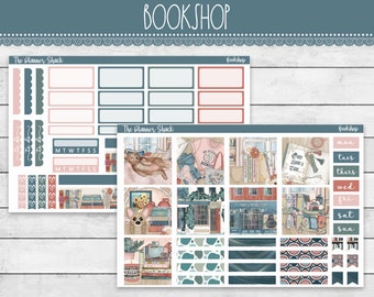 Printable Hobonichi COUSIN Weekly | Bookshop | Book Lover Weekly | Printable Planner Stickers | Hobonichi Cousin | Weekly Printable | Books