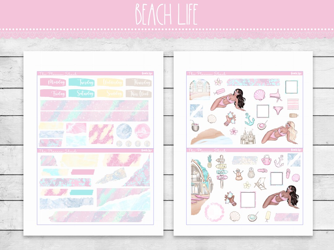 Printable Beach Life Journaling Weekly Summer Beach Journaling ...