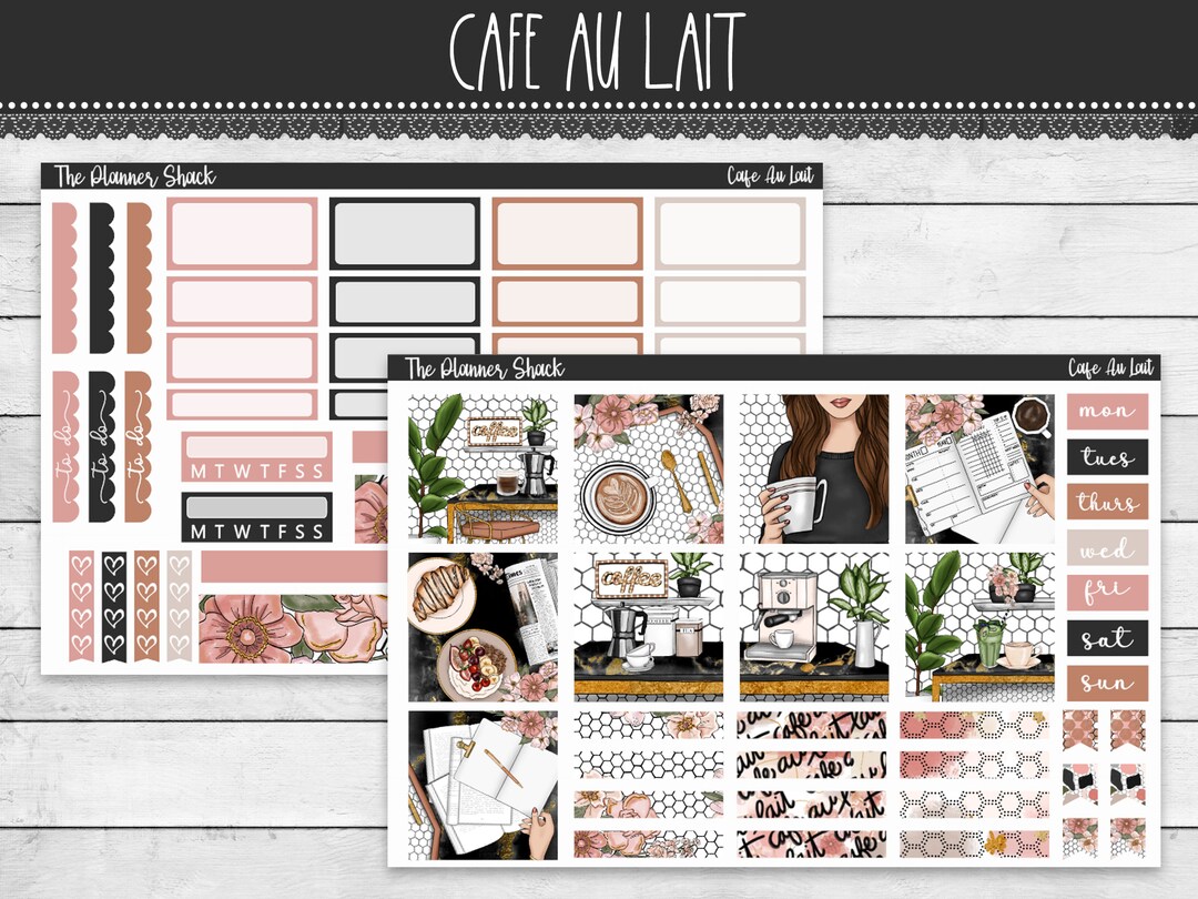 Printable Hobonichi COUSIN Weekly | Cafe Au Lait | Coffee Weekly ...