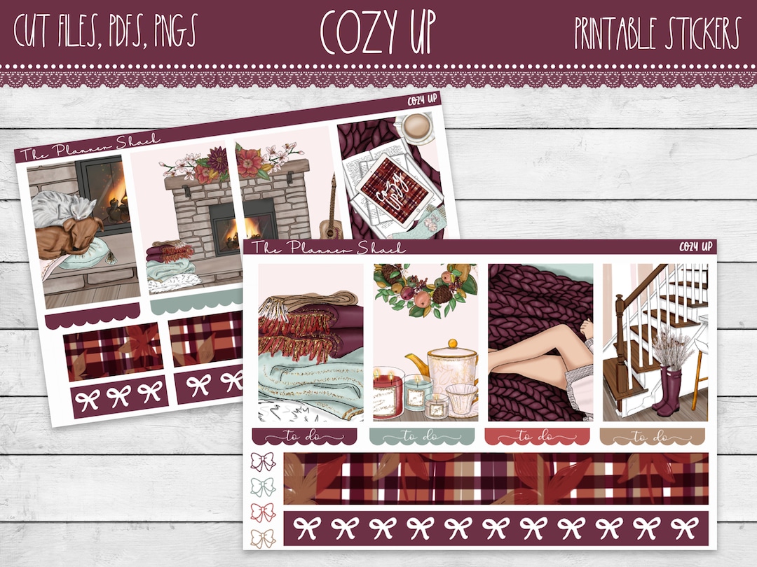 Printable Cozy up Weekly Happy Planner Fall Printable Fall Weekly Fall ...