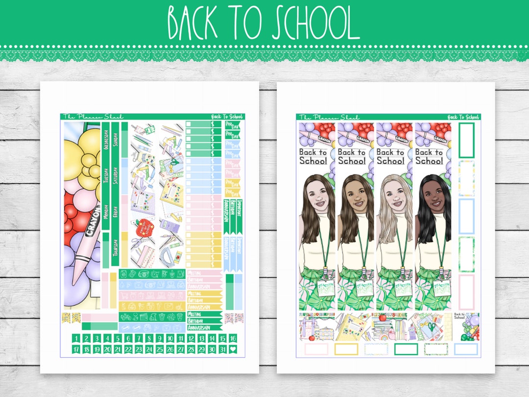 Printable Hobonichi Cousin Back to School Monthly School Monthly ...