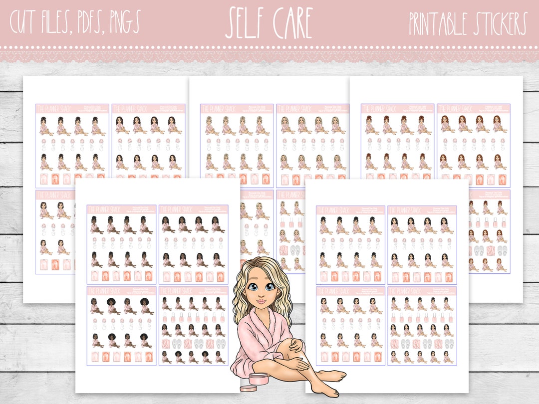 Printable Self Care Planner Stickers Self Care Me Time Fashion Printable Self Care Planner Stickers Self Care Me Time Fashion