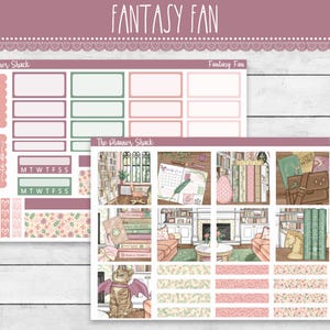 Printable Hobonichi COUSIN Weekly | Fantasy Fan Weekly | Fantasy Novels | Book Lover | Printable Planner Stickers | Printable Stickers