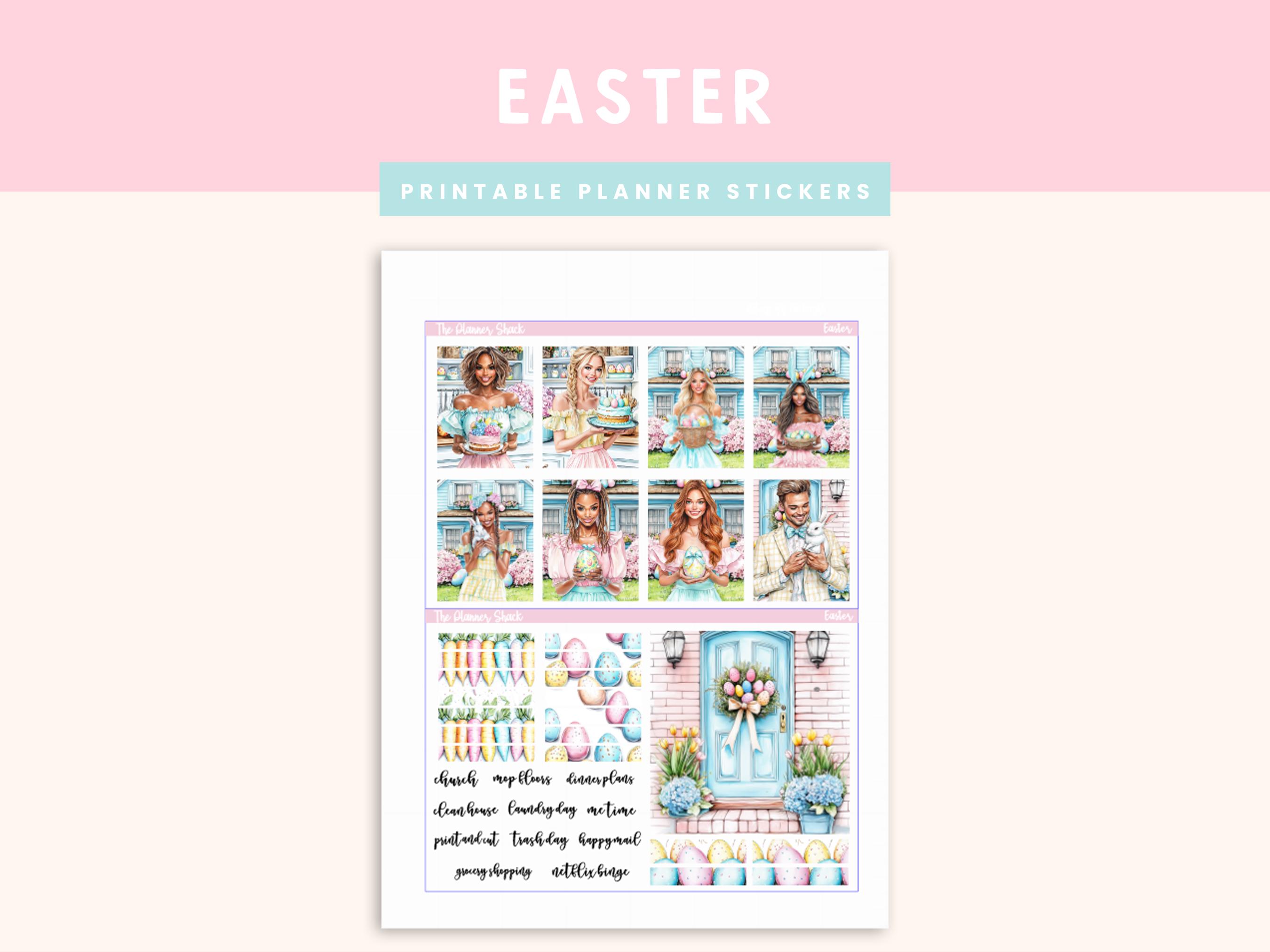 Printable Easter Weekly | Erin Condren | Vertical Weekly | Easter ...