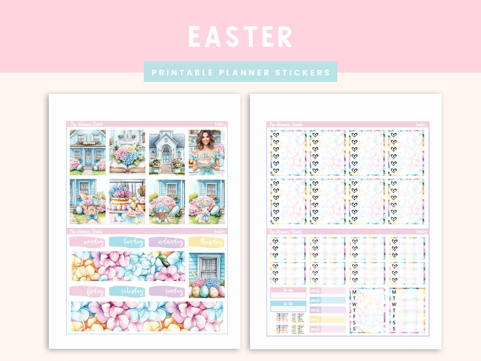 Printable Easter Weekly | Erin Condren | Vertical Weekly | Easter ...