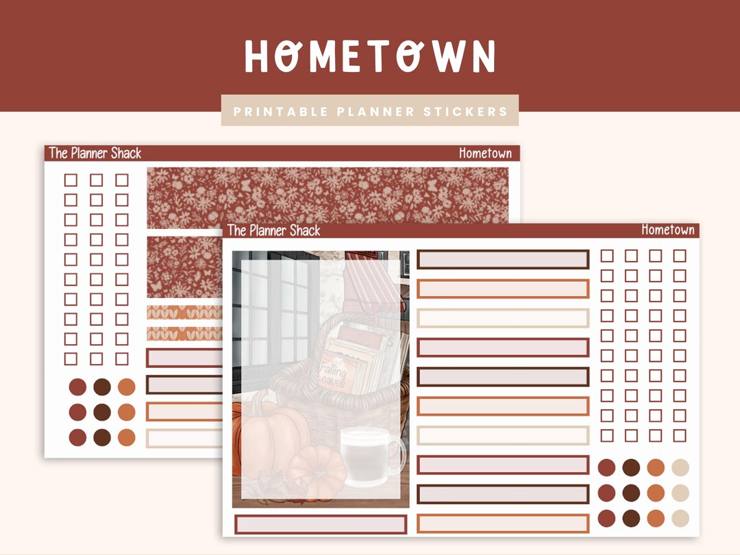 Printable A5 Compact Vertical Weekly | Hometown | Fall | Fall Weekly ...