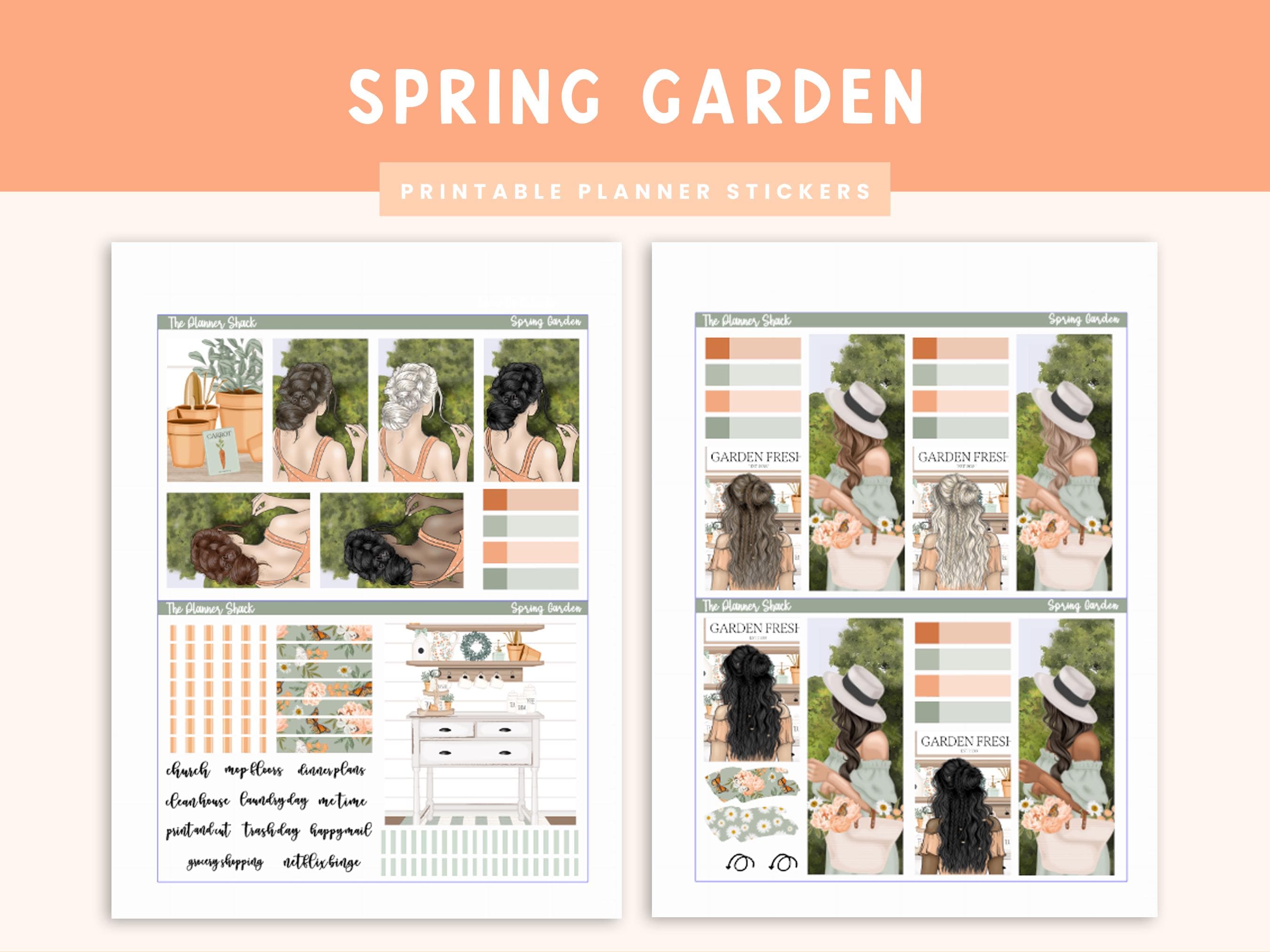 Printable Spring Garden Weekly | Happy Planner | Spring | Easter ...