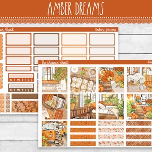 Imprimir Hobonichi PRIMO semanalmente | Avenida Carvalho | Outono semanal | Adesivos de planejador para impressão | Primo Hobonichi | Imprimível semanalmente | Outono