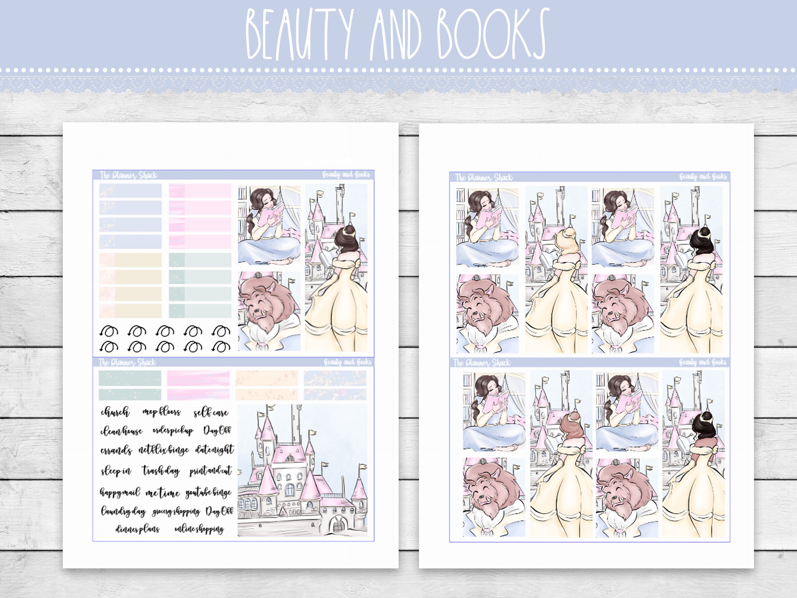 Printable Beauty and Books Weekly | Erin Condren | Vertical Weekly ...