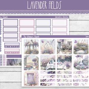 Imprimable Hobonichi COUSIN Hebdomadaire | Jardin de lavande | Hebdomadaire de printemps | Stickers agenda imprimables | Cousin Hobonichi | Hebdomadaire | Fleurs