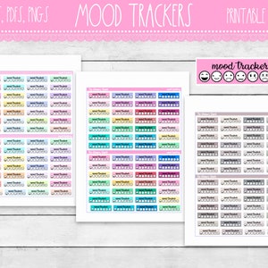 Daily Mood Tracker Planner Stickers