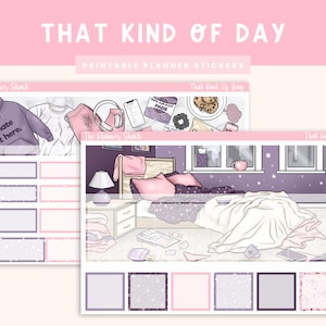 ce genre de jour par mois | Erin Condren | Mensuel | Affichage mensuel | Stickers agenda imprimables | Stickers imprimables | Agenda vertical