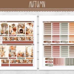 Printable Autumn Weekly Happy Planner Fall Weekly Autumn Florals ...
