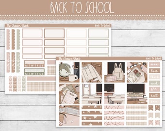 Printable Hobonichi COUSIN Weekly | Back To School | School Weekly | Printable Planner Stickers | Hobonichi Cousin | Weekly Printable