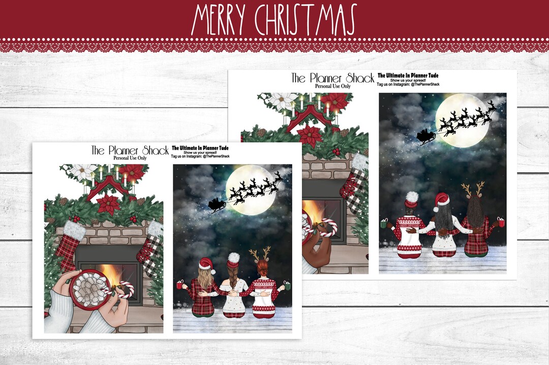 Merry Little Christmas Happy Planner Covers Planner Covers Dashboards