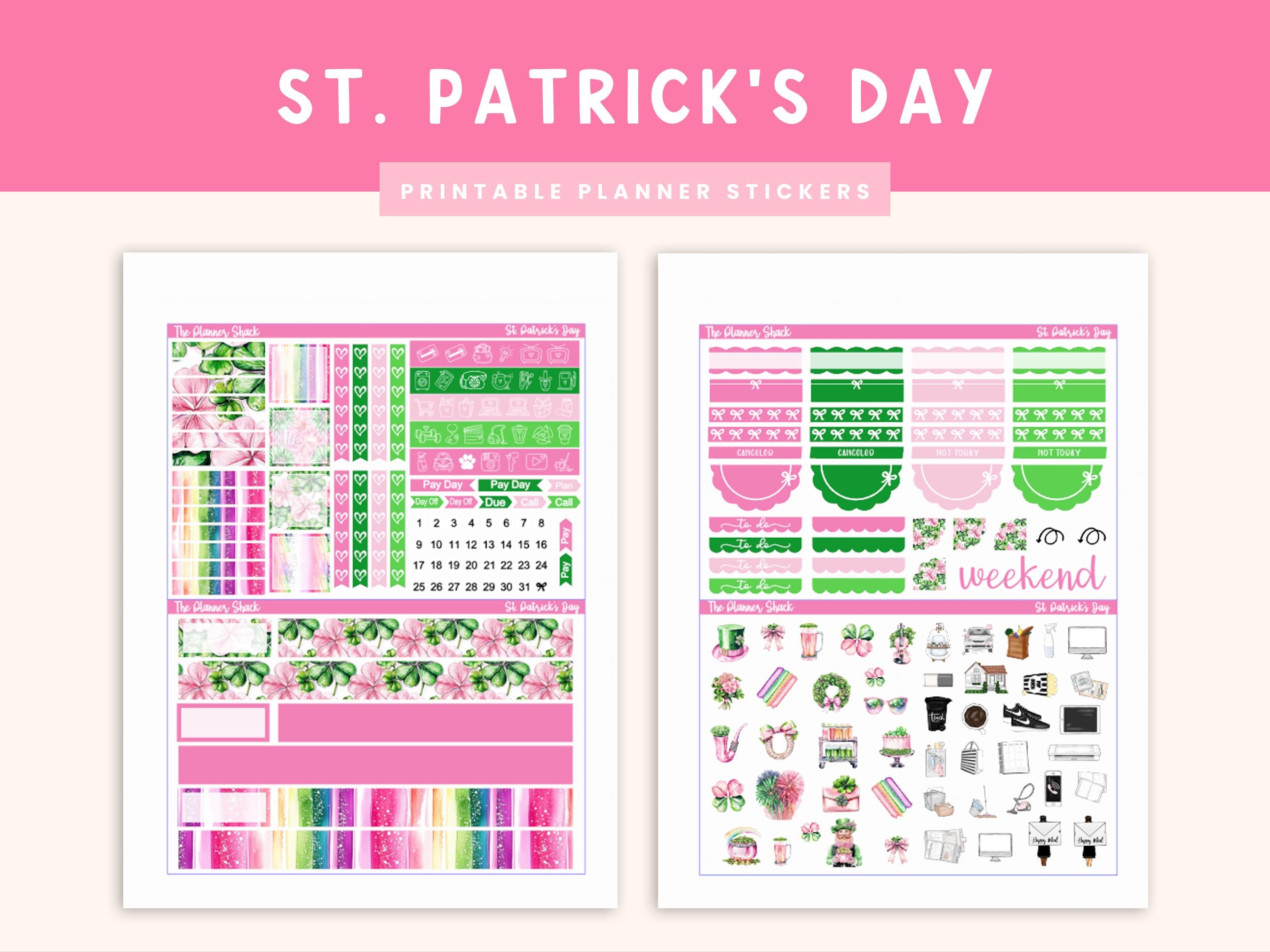Printable St Patricks Day Weekly | Erin Condren | Vertical Weekly | St ...