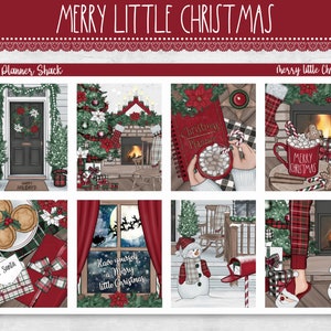 Printable Merry Little Christmas Weekly | Erin Condren | Vertikal Weekly | Weihnachten | Druckbare Planer Aufkleber | Druckbare Aufkleber