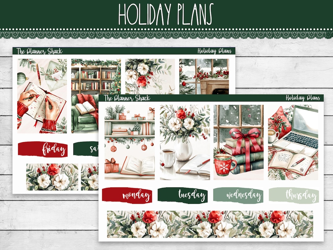 Printable Holiday Plans Weekly | Happy Planner | Christmas Weekly ...