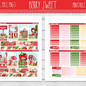 Printable Berry Sweet Weekly Happy Planner Berry Sweet - Etsy