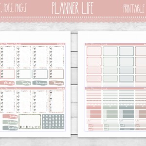 Printable Planner Life Weekly Happy Planner Printable Planner Stickers ...