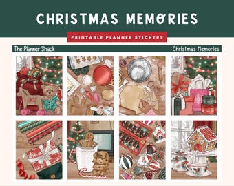 Printable Christmas Memories Weekly | Erin Condren | Vertical Weekly | Christmas | Retro Christmas | Cozy Christmas | Weekly | Printables