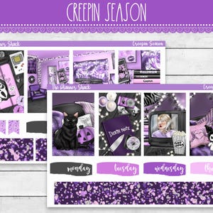 Printable Creepin Season Weekly | Happy Planner | Halloween | Halloween Weekly | Printable Planner Stickers | Weekly Printable | October