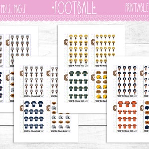 Handgezeichnete Fußball Gigi Girls | Exklusive | Ausdruckbare Planner Sticker | Planer Printables | Fußball | NFL |  MICRO | Planer Mädchen | Diy