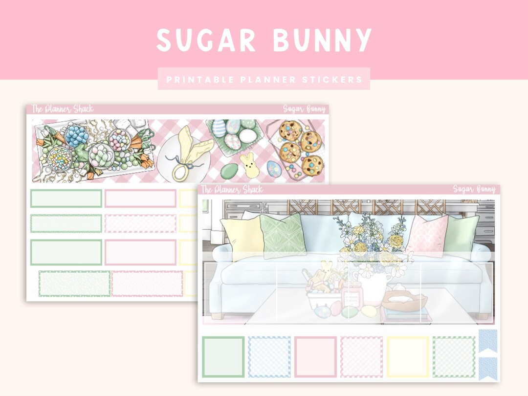 Sugar Bunny Monthly | Erin Condren | Easter Monthly | Monthly View ...