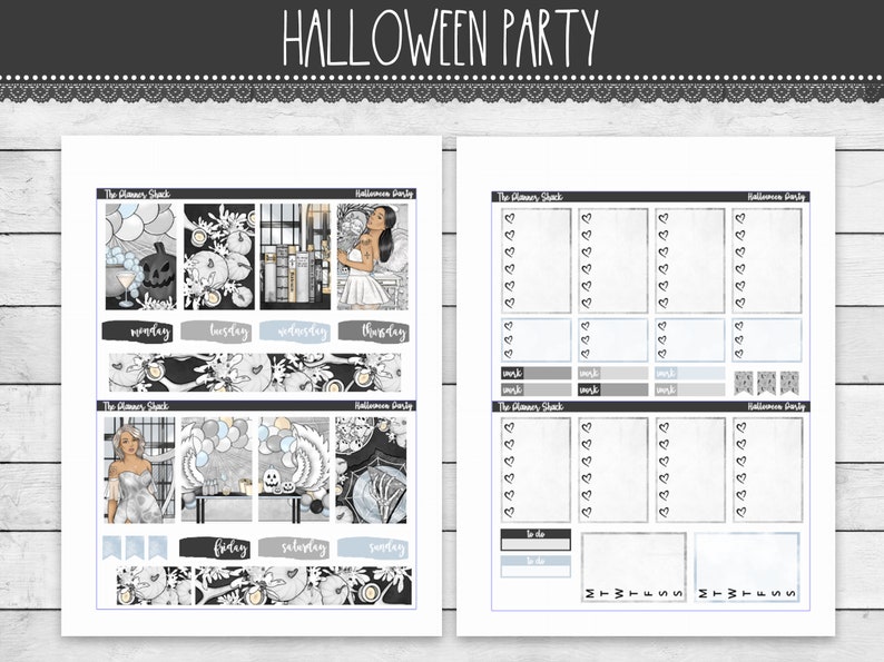 Printable Halloween Party Weekly | Happy Planner | Halloween Weekly ...