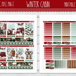 Printable Winter Cabin Weekly Happy Planner Winter Christmas Winter ...