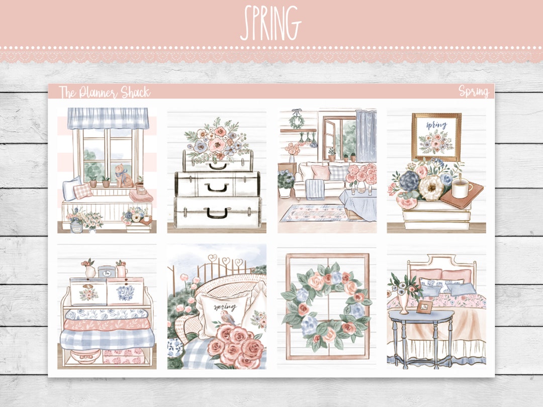 Printable Spring Weekly | Erin Condren | Vertical Weekly | Florals ...