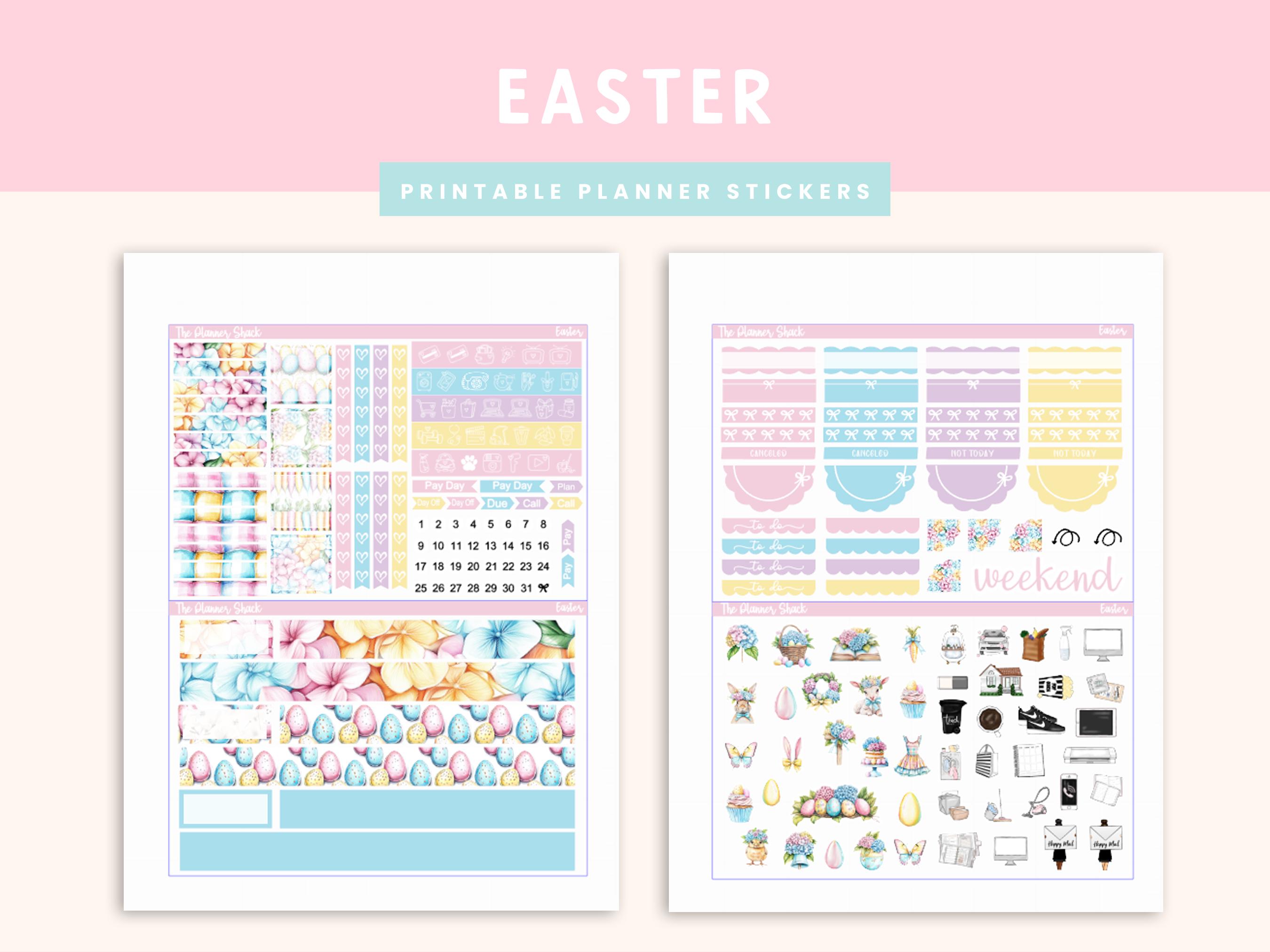 Printable Easter Weekly | Erin Condren | Vertical Weekly | Easter ...