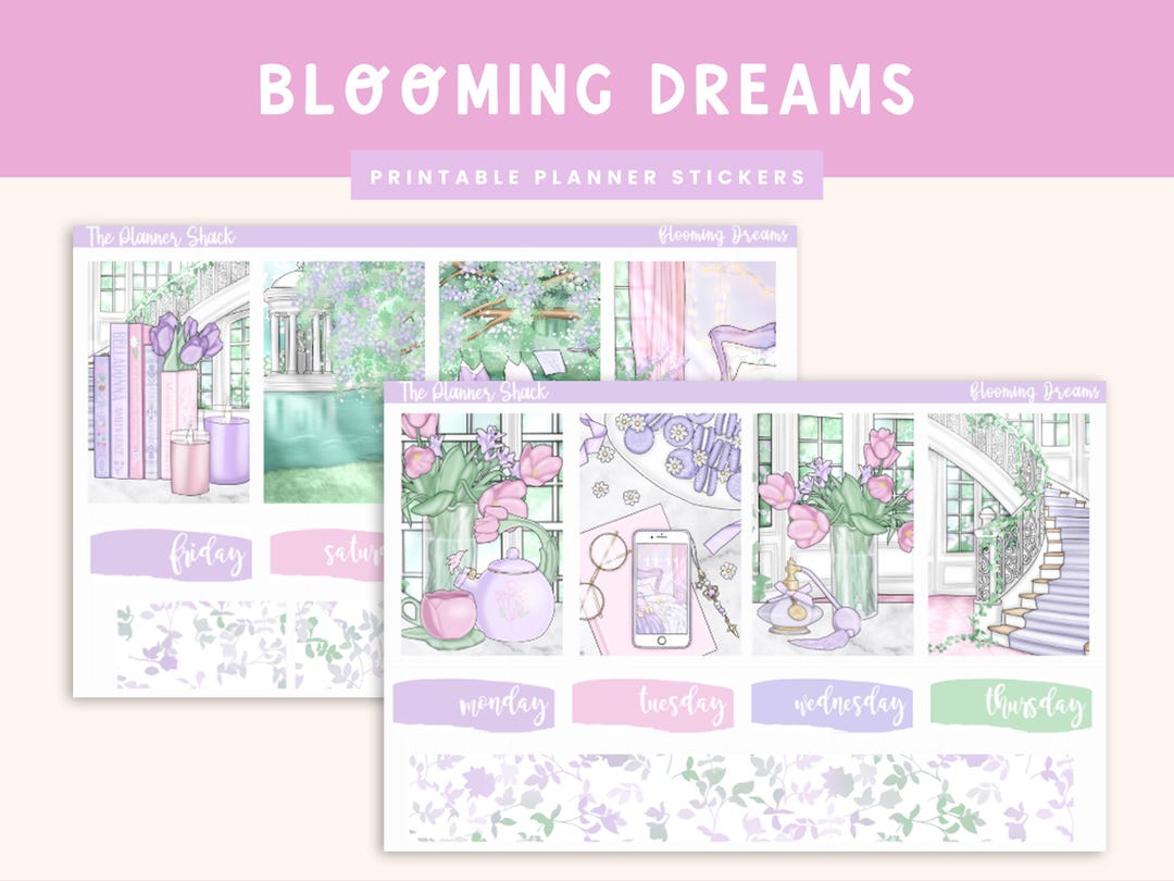 Printable Blooming Dreams Weekly | Happy Planner | Spring | Summer ...