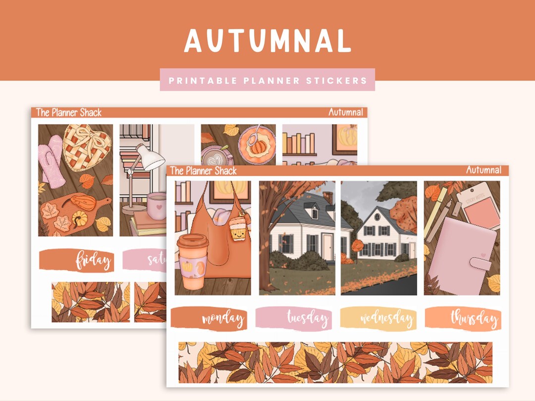 Printable Autumnal Weekly | Happy Planner | Books | Fall | Fall Weekly ...
