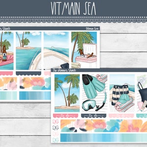 Printable Vitamin Sea Weekly | Happy Planner | Summer | Boating | Printable Weekly | Printable Planner Stickers | Printable Stickers