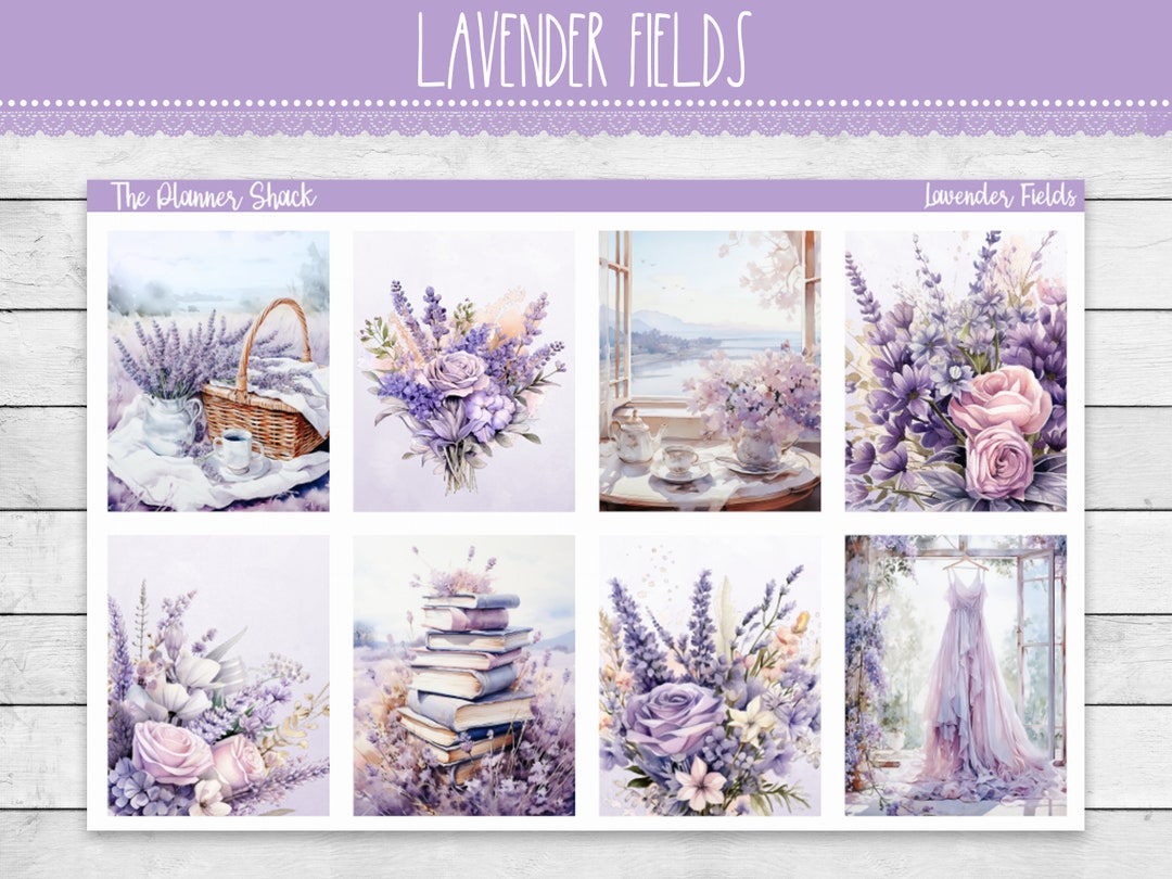 Printable Lavender Fields Weekly | Spring | Erin Condren | Vertical ...