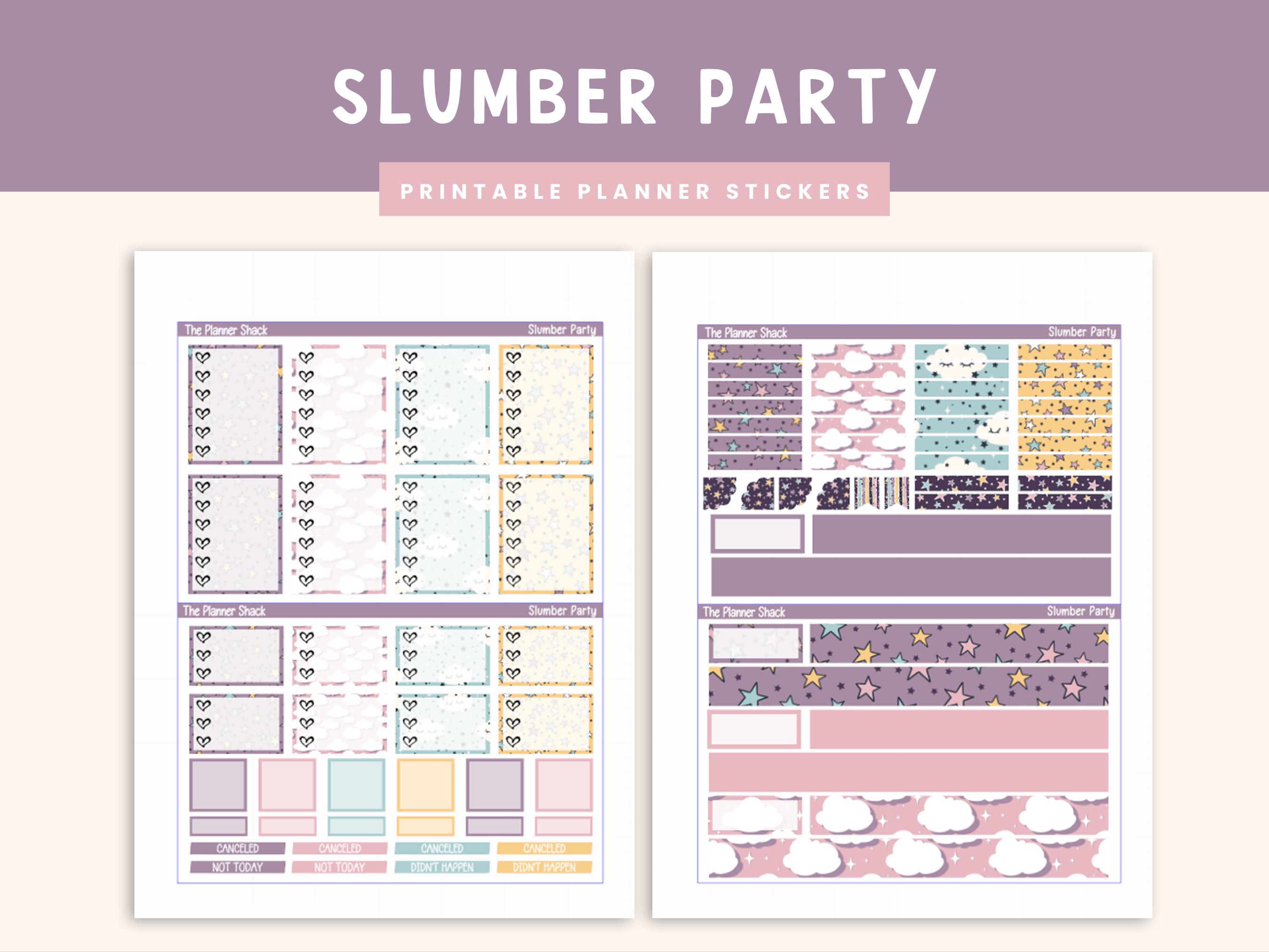 Printable Slumber Party Weekly | Erin Condren | Vertical Weekly ...
