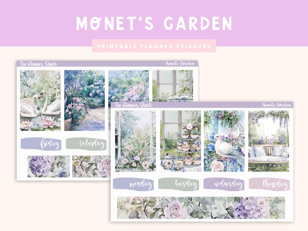 Printable Monte's Garden Weekly | Happy Planner | Spring Weekly ...