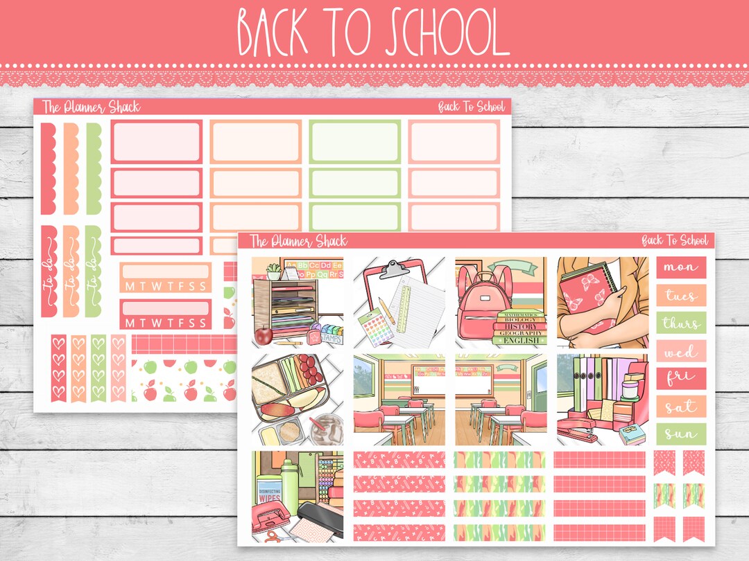 Printable Hobonichi COUSIN Weekly Back to School School School Week ...
