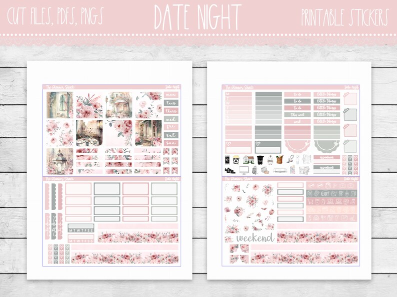 Printable Hobonichi COUSIN Weekly Date Night Spring Weekly - Etsy