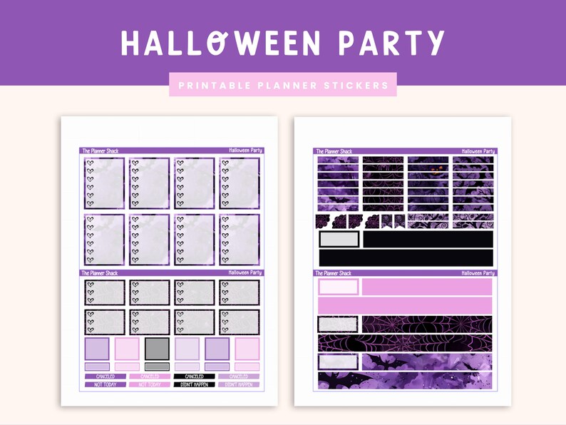 Printable Glam Halloween Weekly | Erin Condren | Vertical Weekly ...